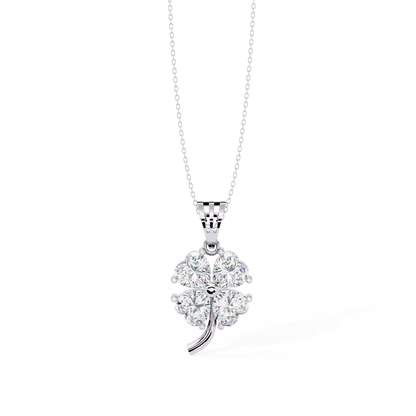 Heart Blossom Diamond Pendant