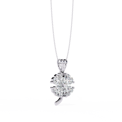 Heart Blossom Diamond Pendant