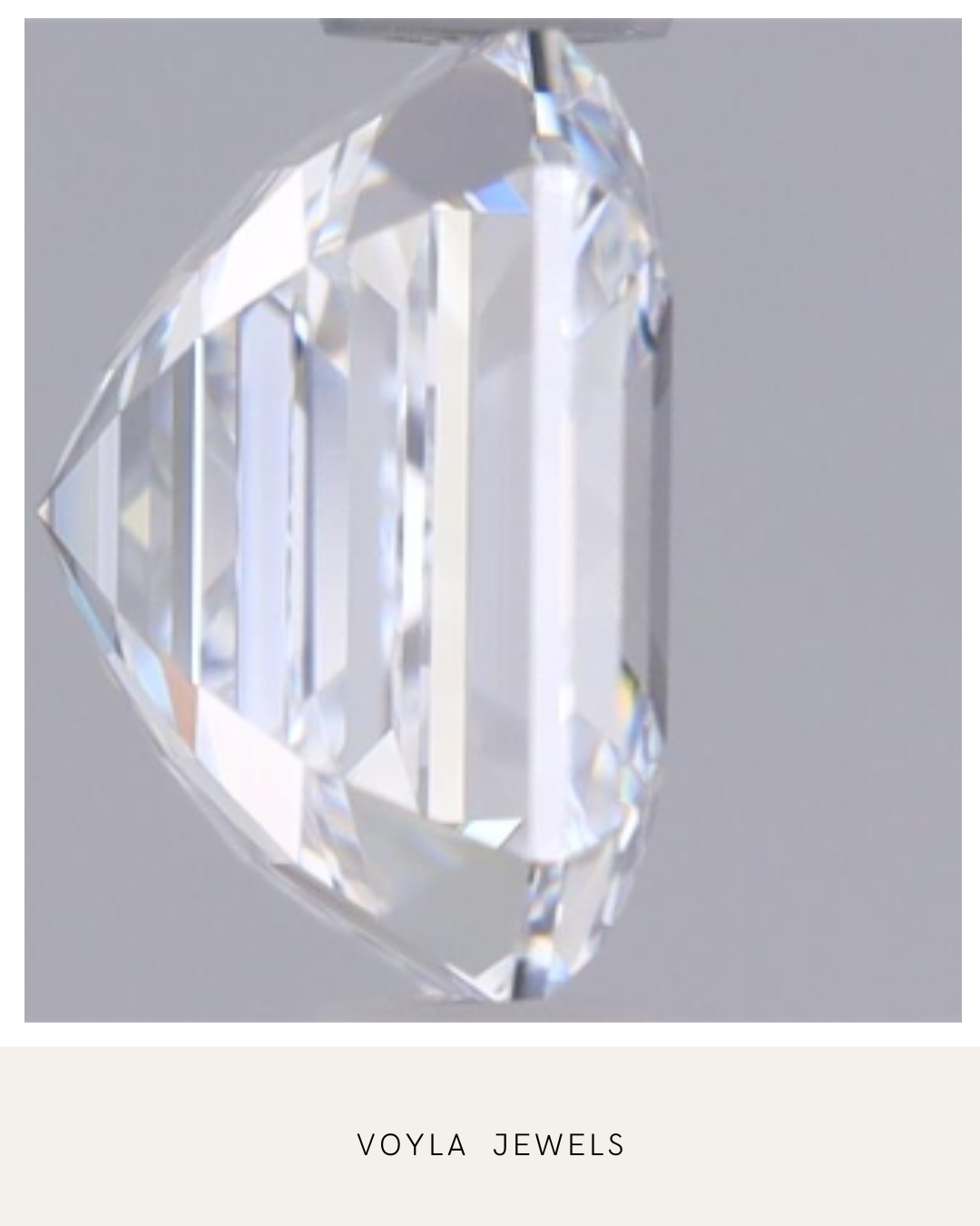 Lab Grown Asscher Diamond 1.00ct D IF