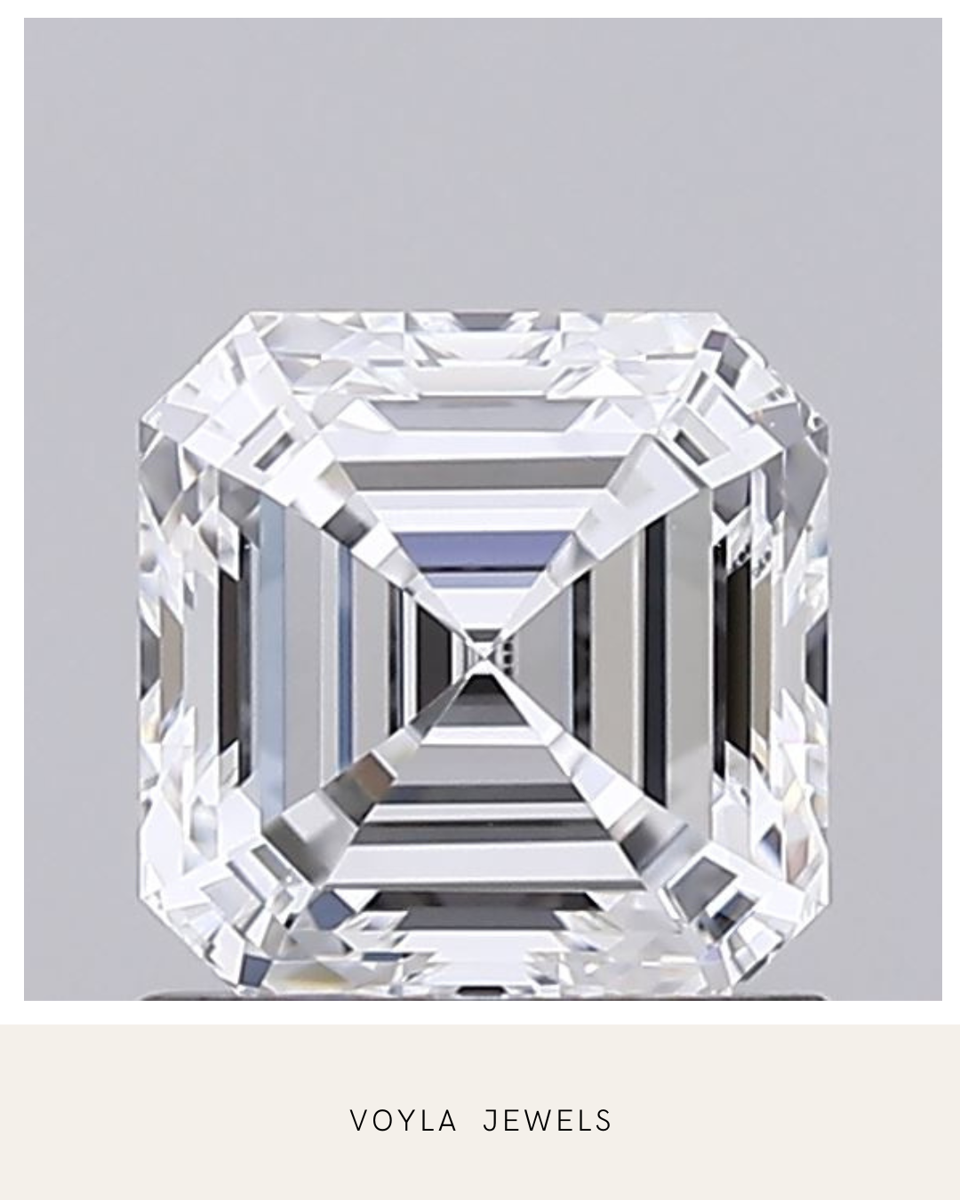 Lab Grown Asscher Diamond 1.00ct D VS1