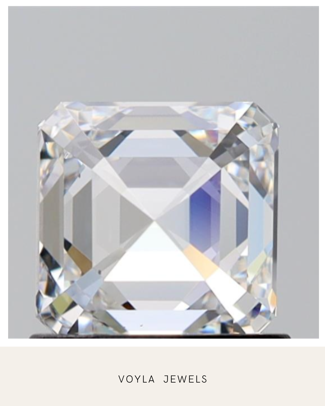 Lab Grown Asscher Diamond 1.00ct D VS2