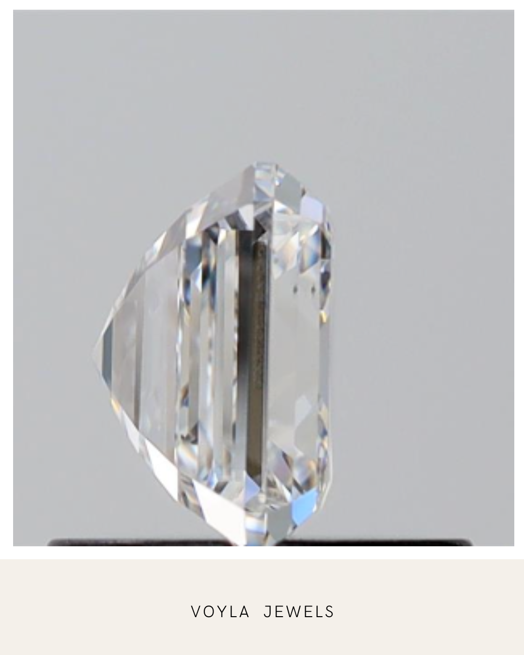 Lab Grown Asscher Diamond 1.00ct D VS2