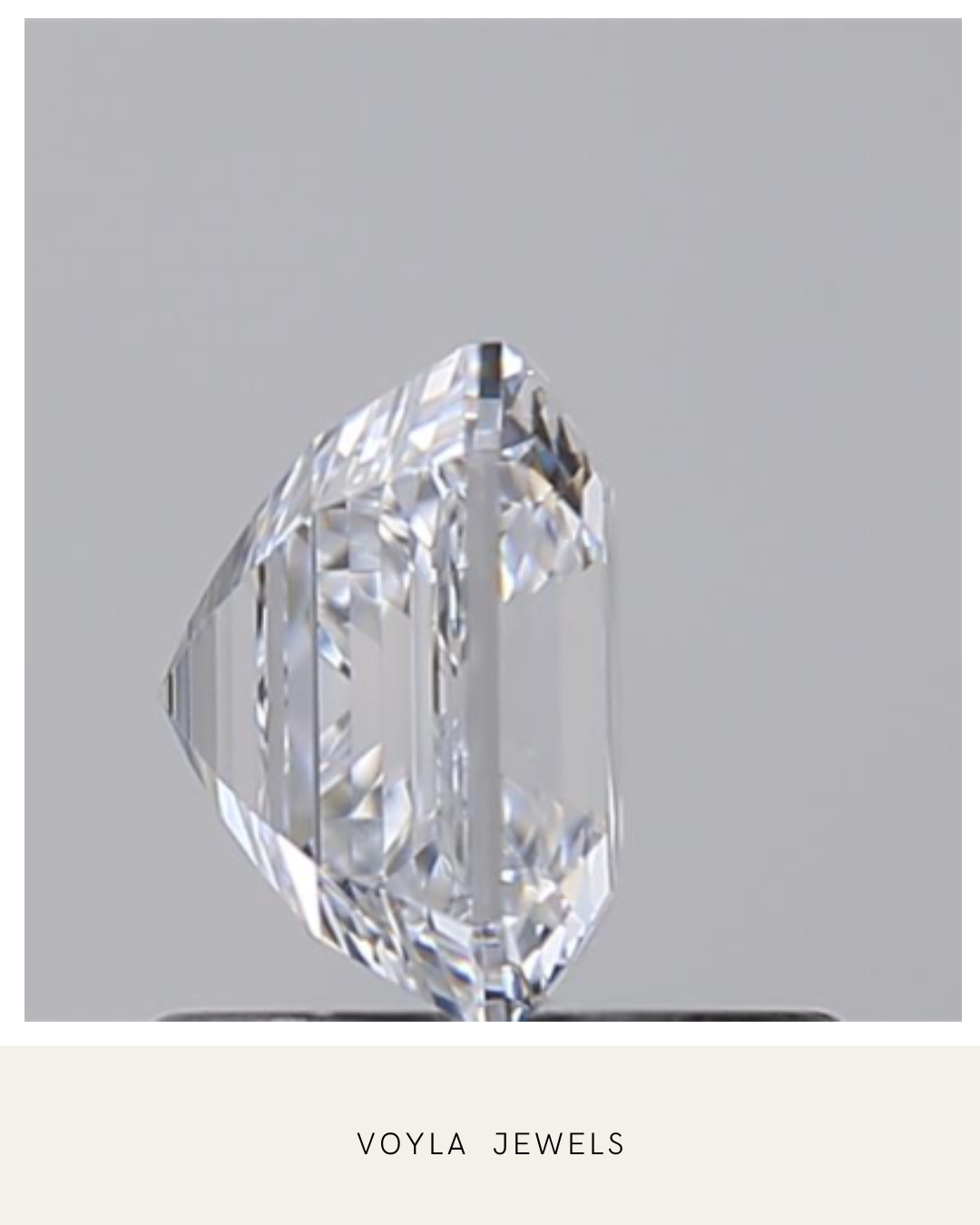 Lab Grown Asscher Diamond 1.00ct D VVS1