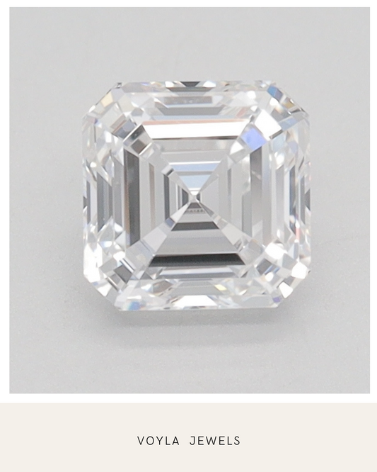 Lab Grown Asscher Diamond 1.00ct D VVS2
