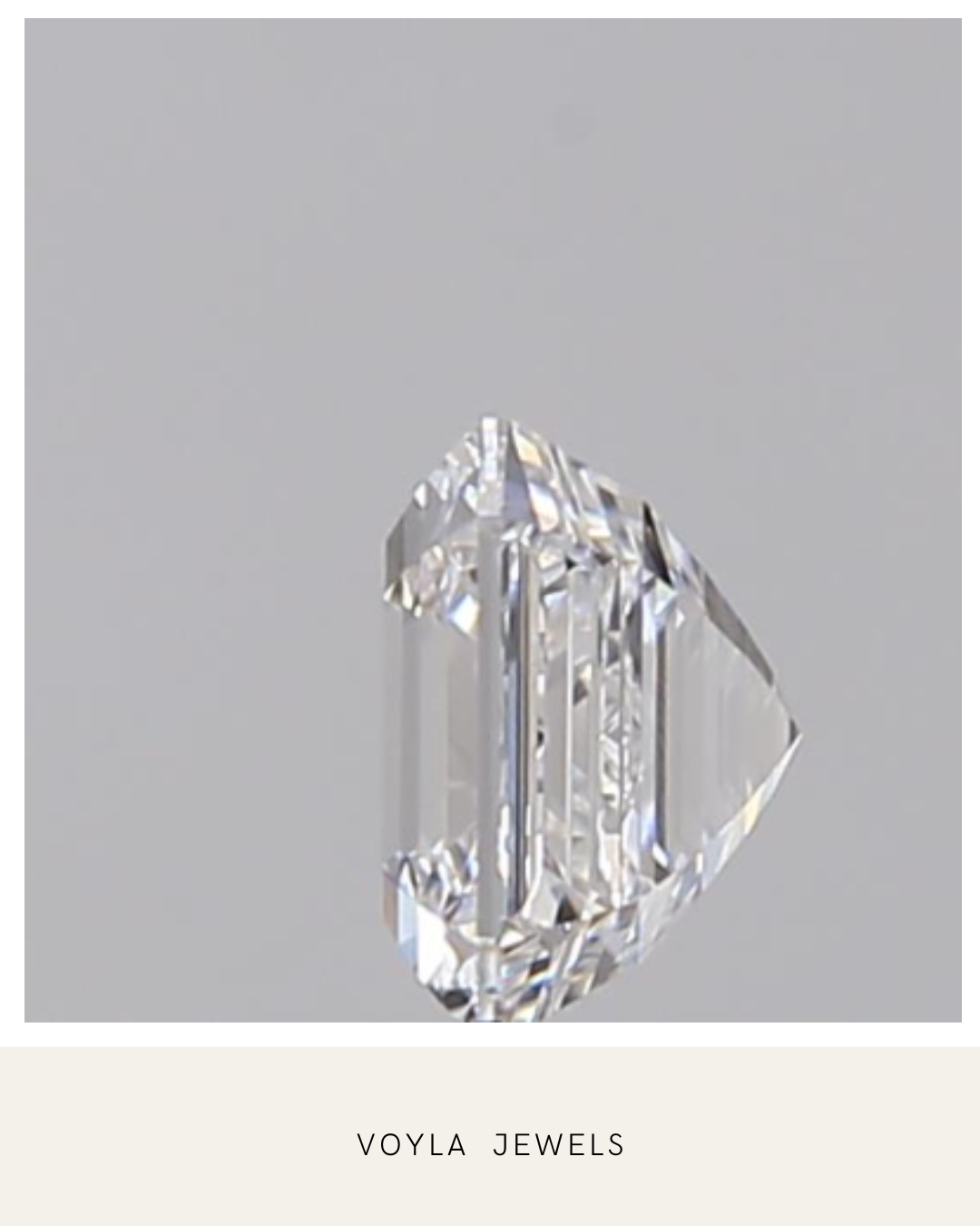 Lab Grown Asscher Diamond 1.00ct D VVS2