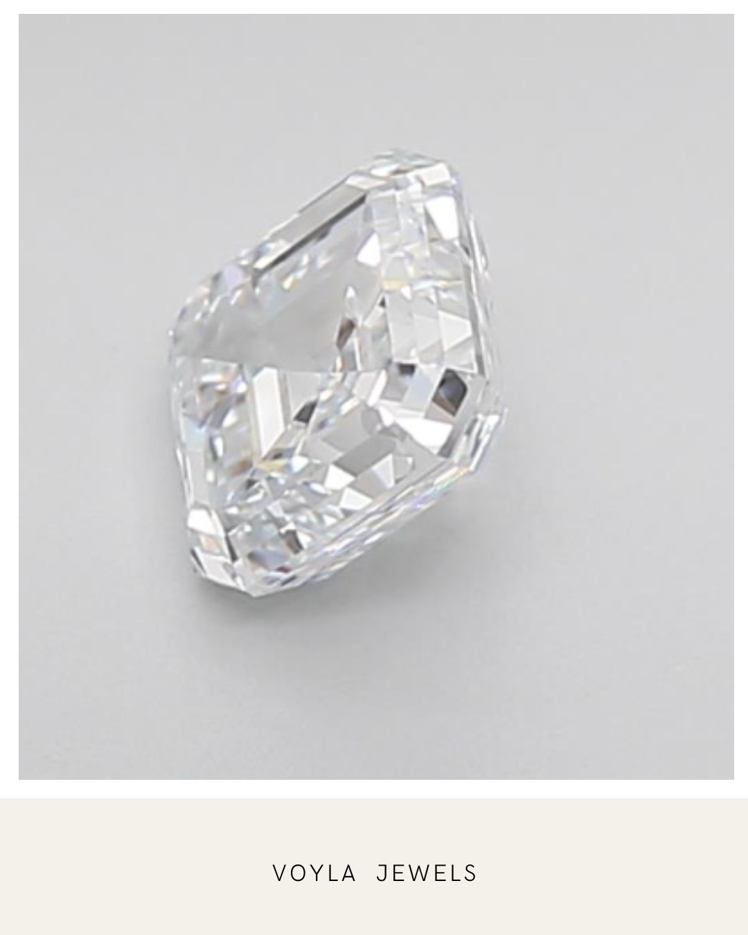 Lab Grown Asscher Diamond 1.00ct E IF