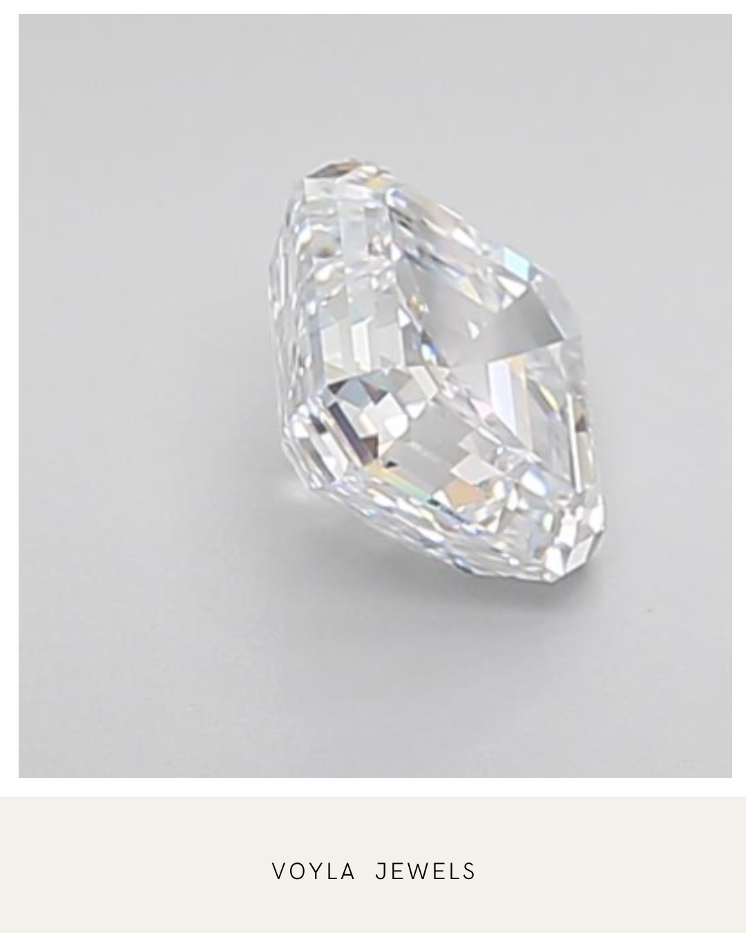 Lab Grown Asscher Diamond 1.00ct E IF