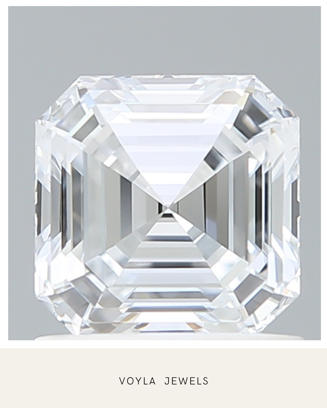 Lab Grown Asscher Diamond 1.00ct E VVS2