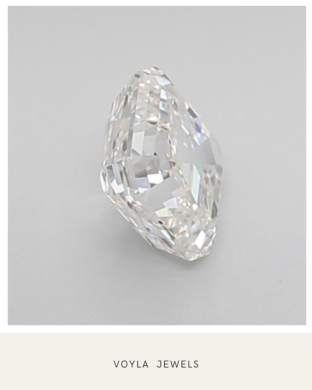 Lab Grown Asscher Diamond 1.00ct F VVS2