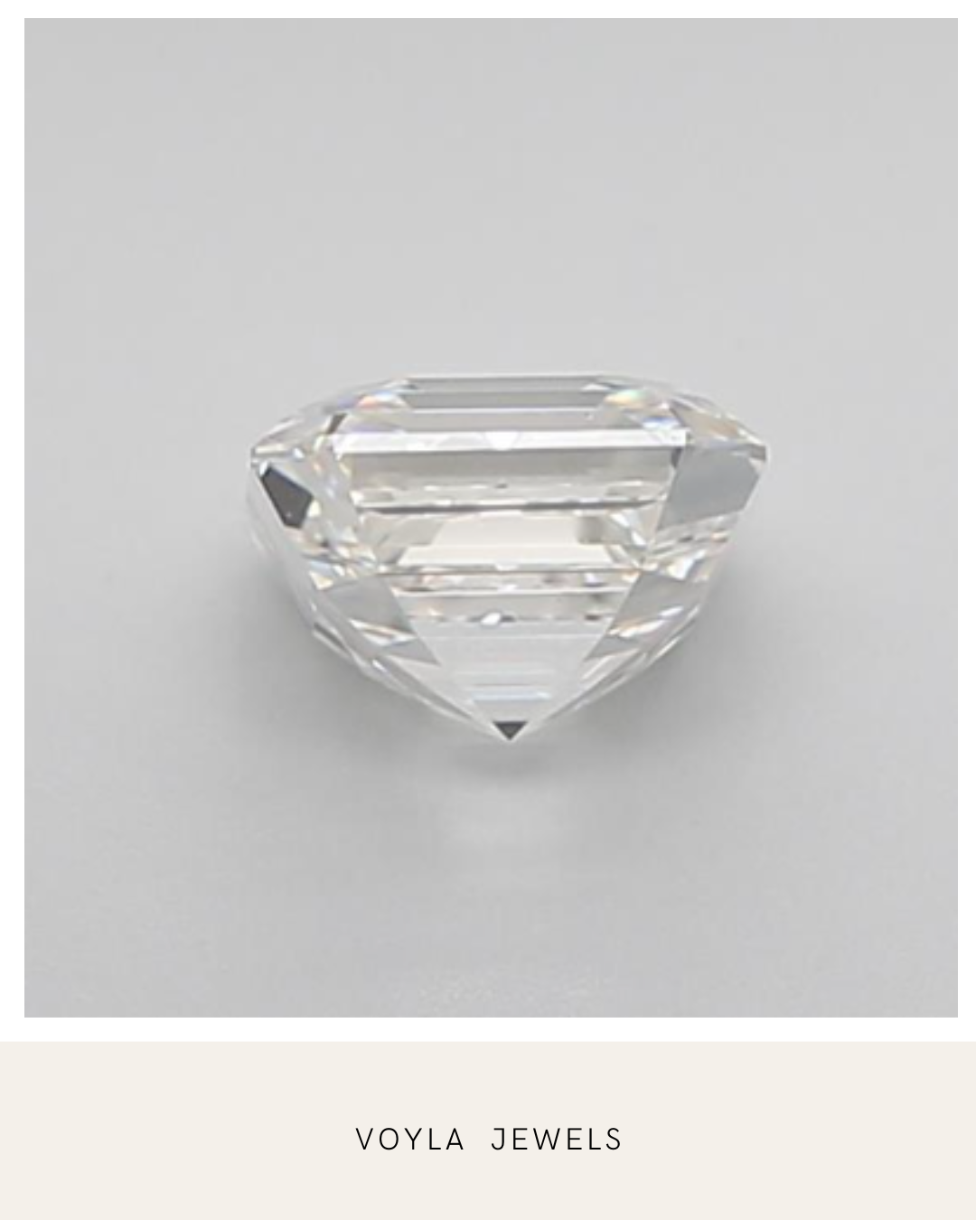Lab Grown Asscher Diamond 1.00ct F VVS2