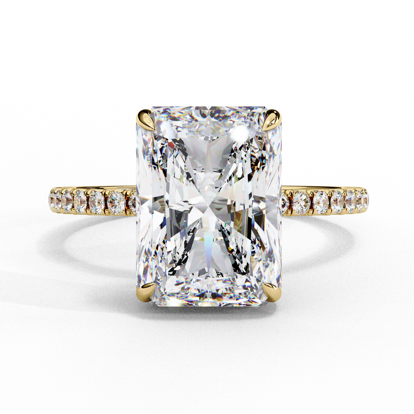 Blaze Line Solitaire Ring