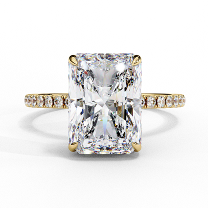 Blaze Line Solitaire Ring