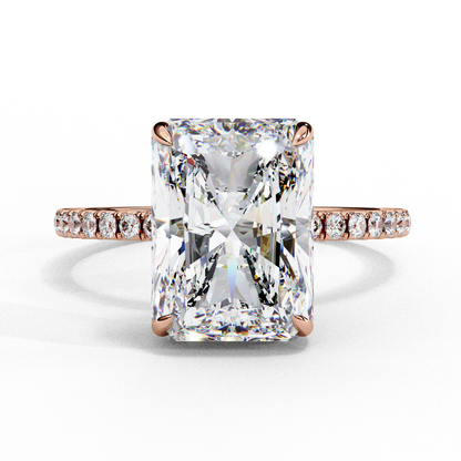 Blaze Line Solitaire Ring