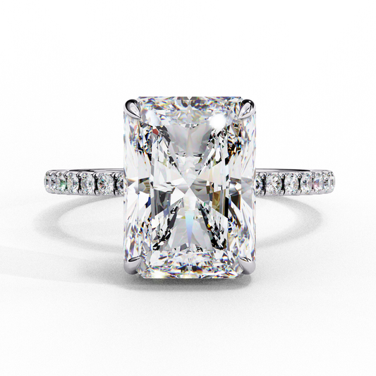 Blaze Line Solitaire Ring