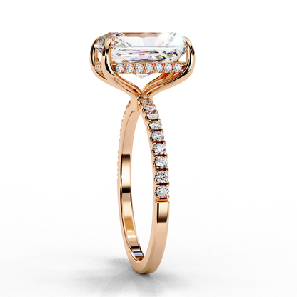 Blaze Line Solitaire Ring
