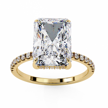 Blaze Line Solitaire Ring