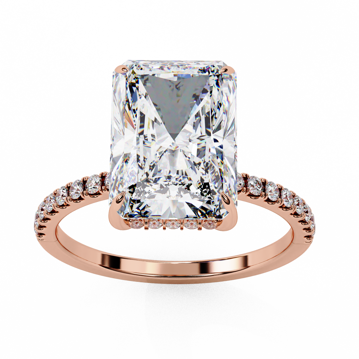 Blaze Line Solitaire Ring