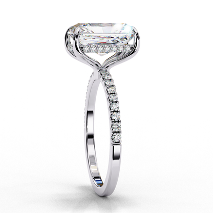 Blaze Line Solitaire Ring