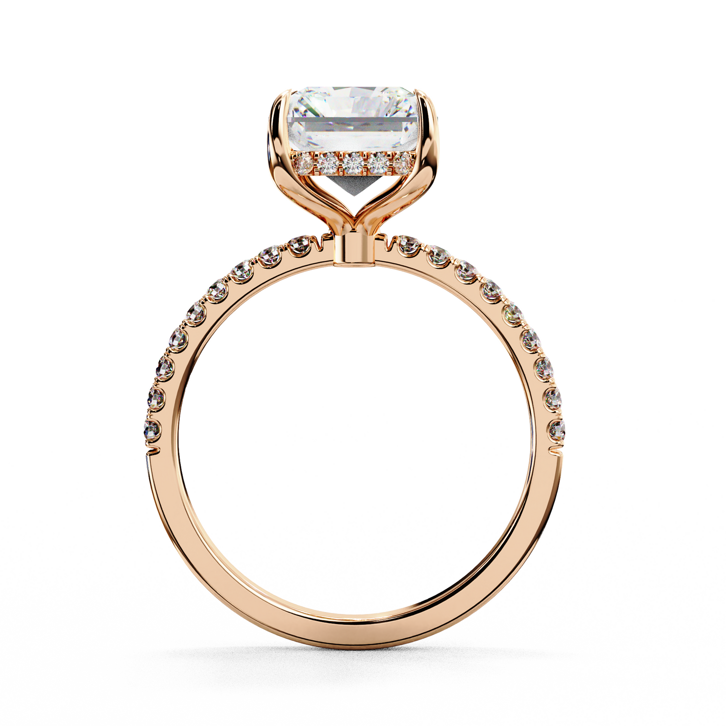 Blaze Line Solitaire Ring