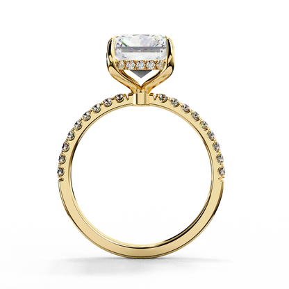 Blaze Line Solitaire Ring