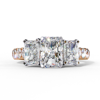 Radiant Trilogy Solitaire Ring