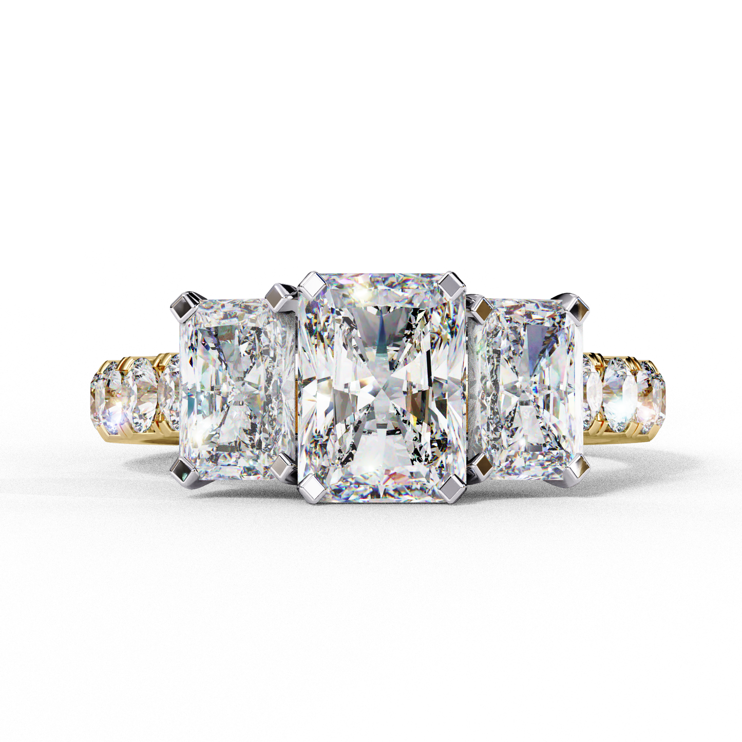 Radiant Trilogy Solitaire Ring