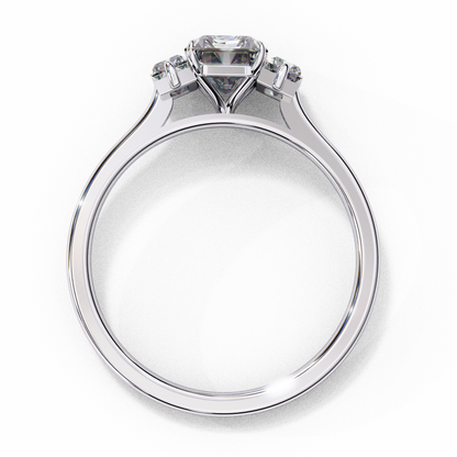 Radiant Echo Solitaire Ring