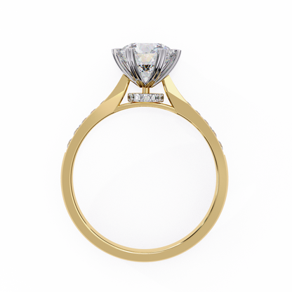 Brilliance Row Solitaire Ring