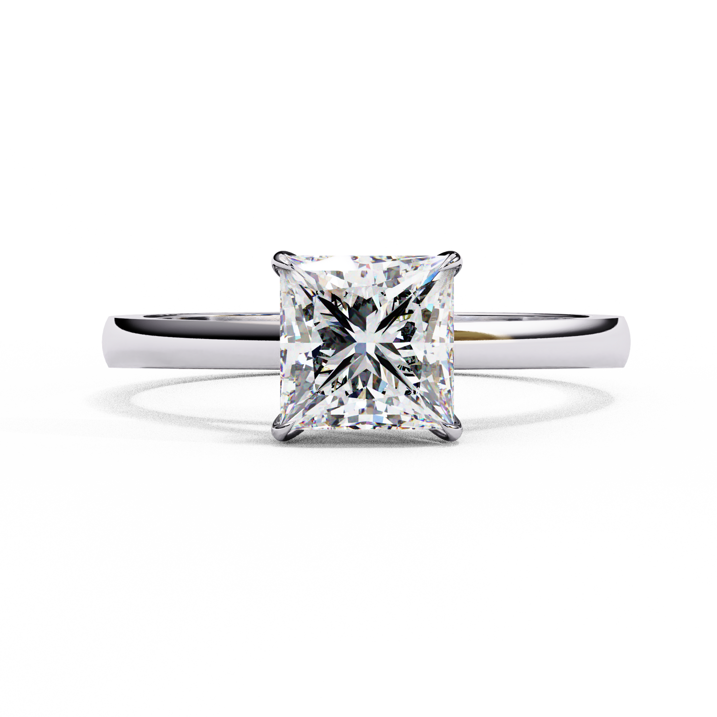Royal Edge Solitaire Ring
