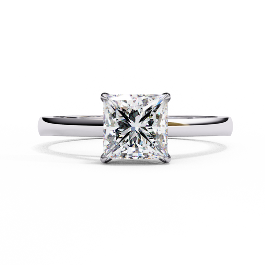 Royal Edge Solitaire Ring