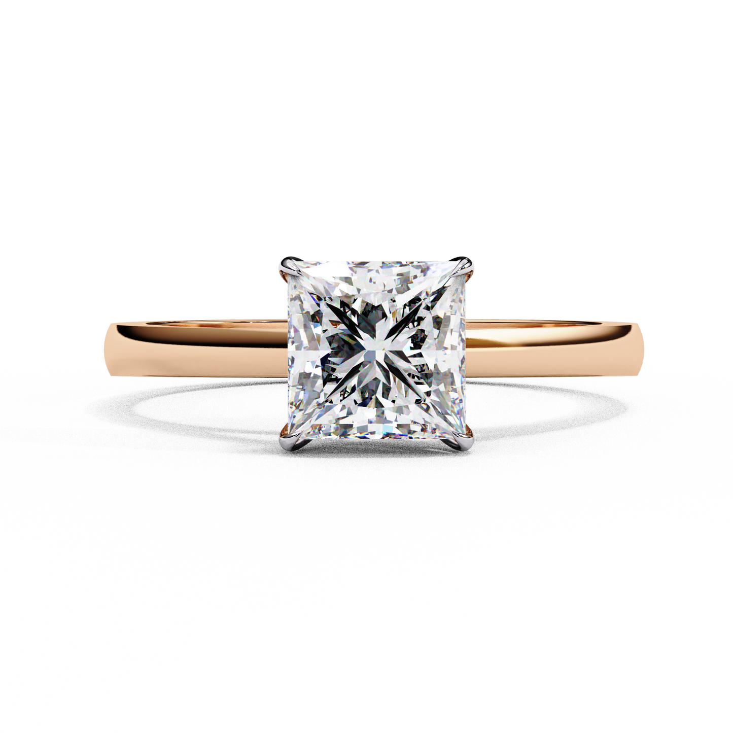 Royal Edge Solitaire Ring