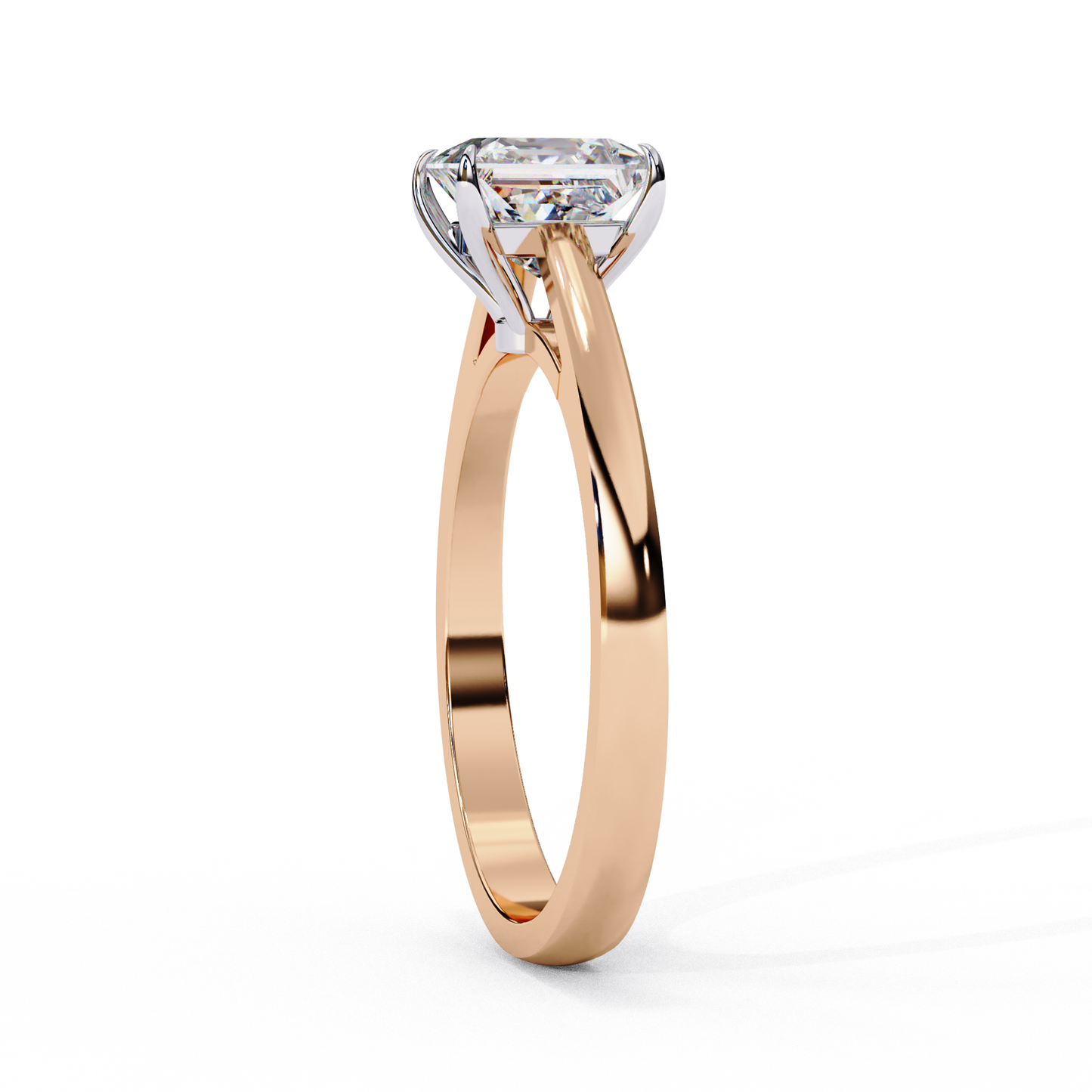 Royal Edge Solitaire Ring