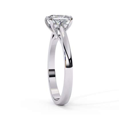 Royal Edge Solitaire Ring