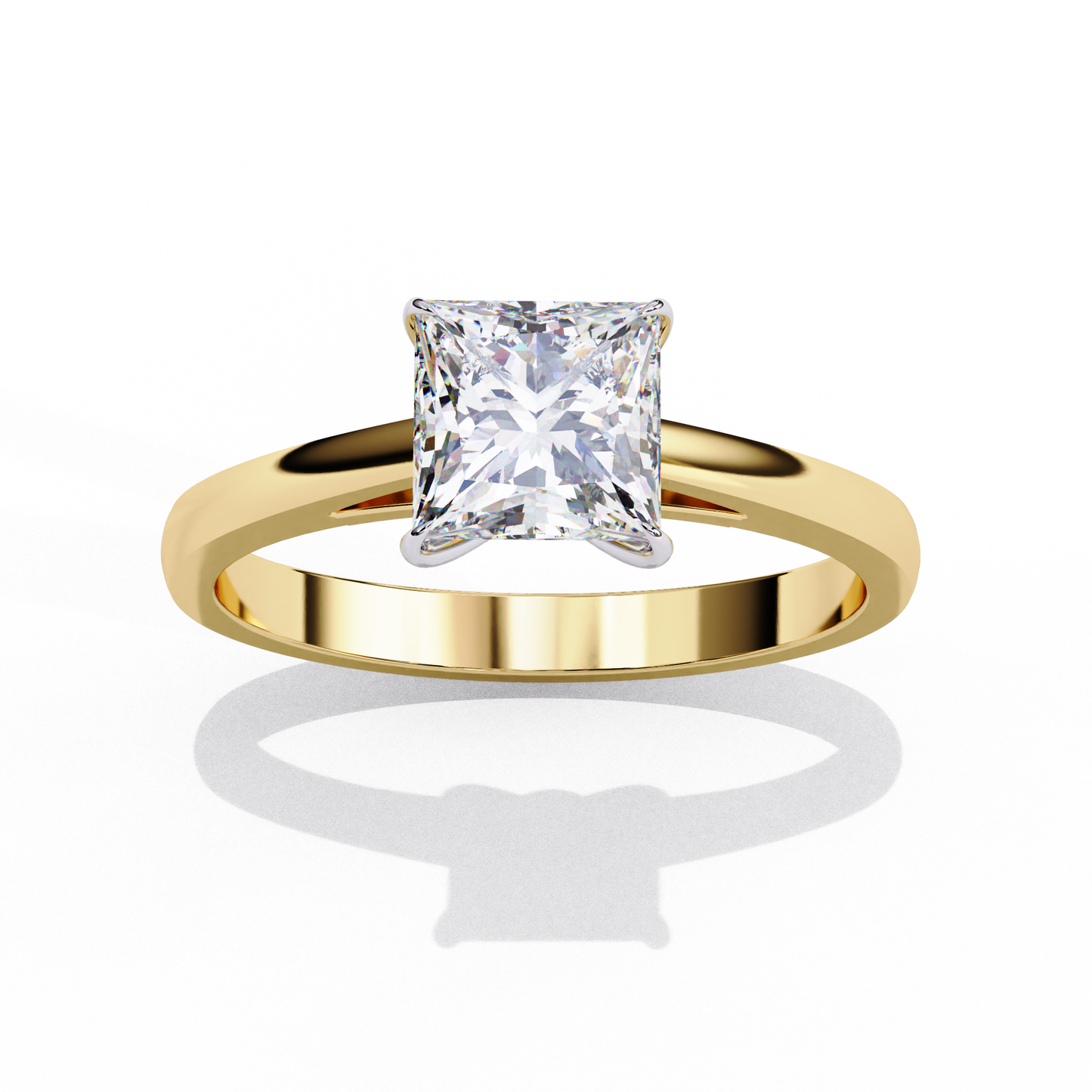 Royal Edge Solitaire Ring
