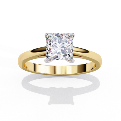 Royal Edge Solitaire Ring
