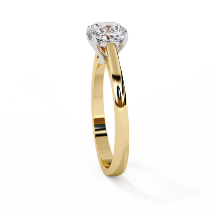 Velvet Glow Solitaire Ring