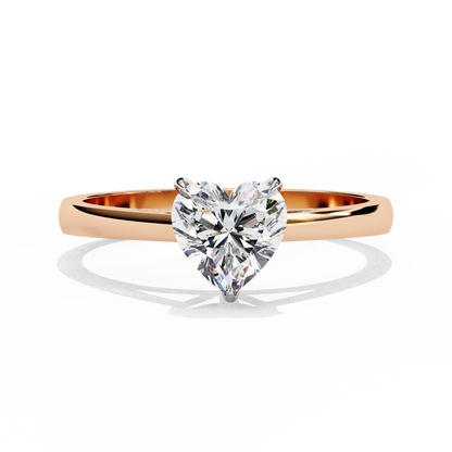 True Heart Solitaire Ring