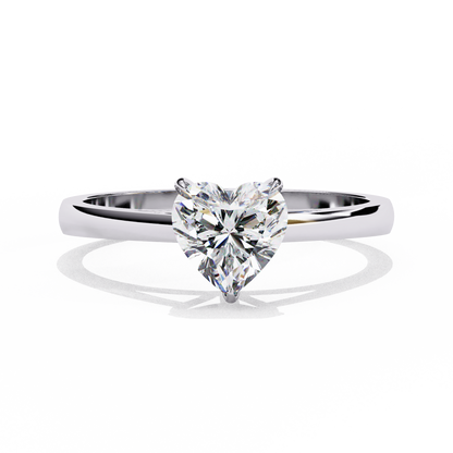 True Heart Solitaire Ring