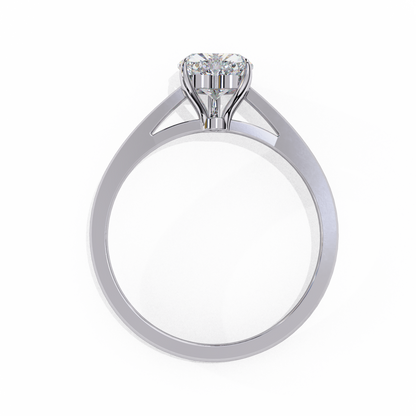 True Heart Solitaire Ring