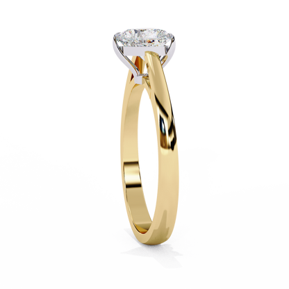 True Heart Solitaire Ring