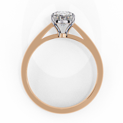 Oval Essence Solitaire Ring