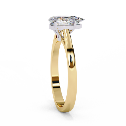 Luminous Drop Solitaire Ring