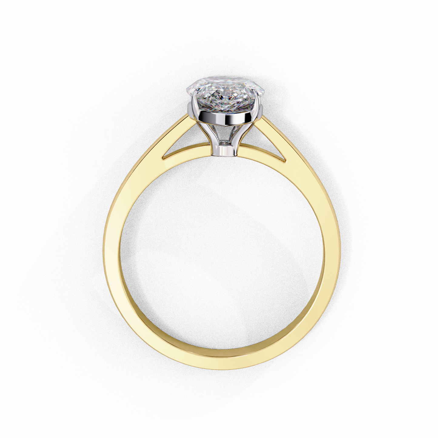 Luminous Drop Solitaire Ring
