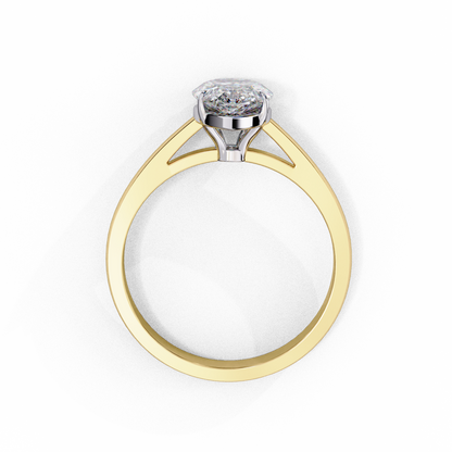 Luminous Drop Solitaire Ring