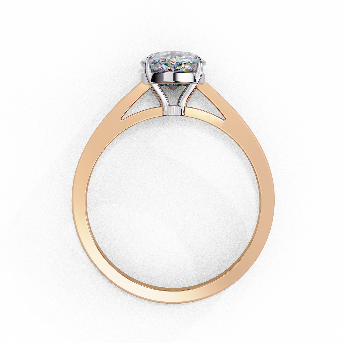 Luminous Drop Solitaire Ring