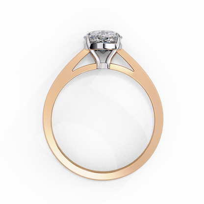 Luminous Drop Solitaire Ring