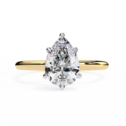 Radiant Dew Solitaire Ring