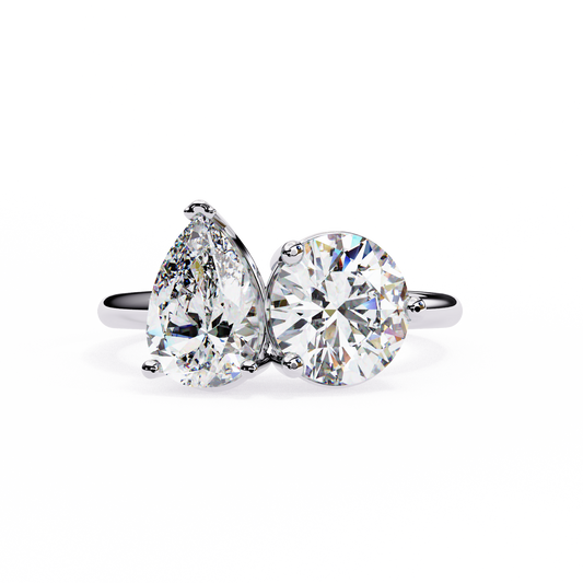 Tear of Light Solitaire Ring