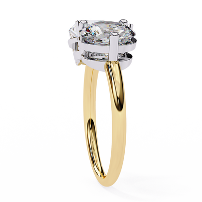Tear of Light Solitaire Ring