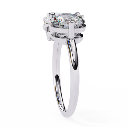 Tear of Light Solitaire Ring